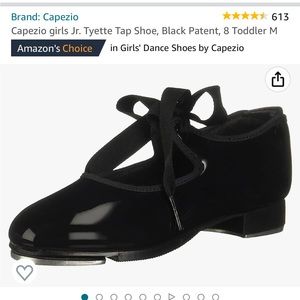 Capezio tap shoes - toddler size 8 like NEW!